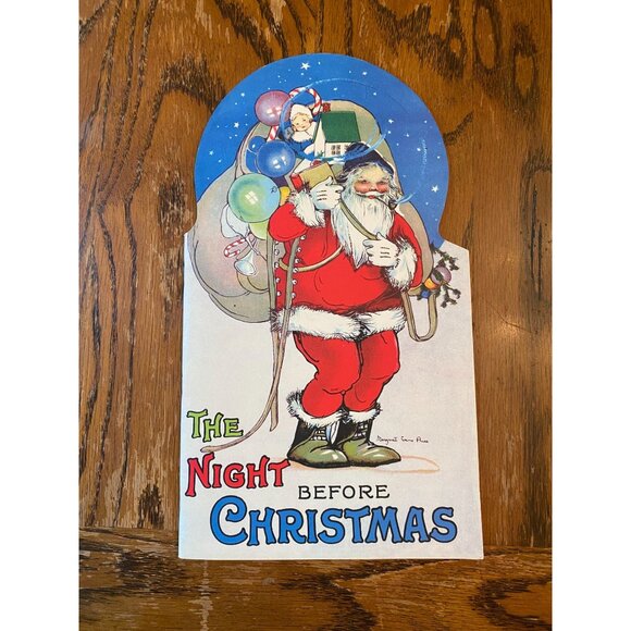 Vintage "The Night Before Christmas" Book Green Tiger Press - Picture 1 of 4